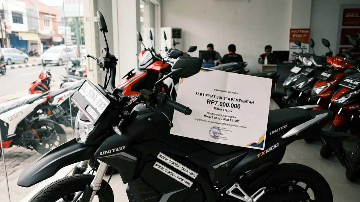 Motor listrik subsidi Rp7 juta mencakup 18 model dari Selis, Smoot, Polytron, Rakata, Yamaha, United, Volta, Viar, dan Gesits. (Youtube. com)