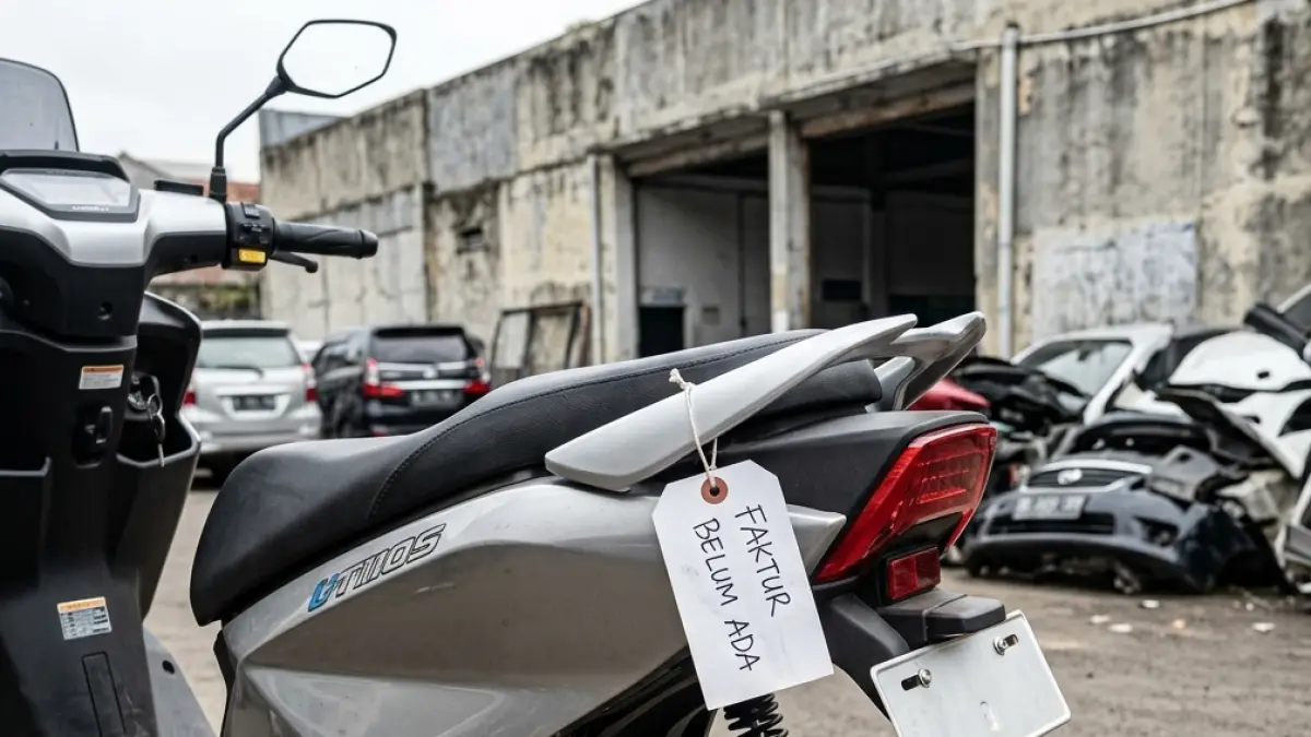Uwinfly M110G punya kecepatan 80 km/jam dan fast charging 3 jam. Namun, persoalan faktur menjadi kendala pemilik mendapatkan STNK dan pelat nomor. (Youtube. com)