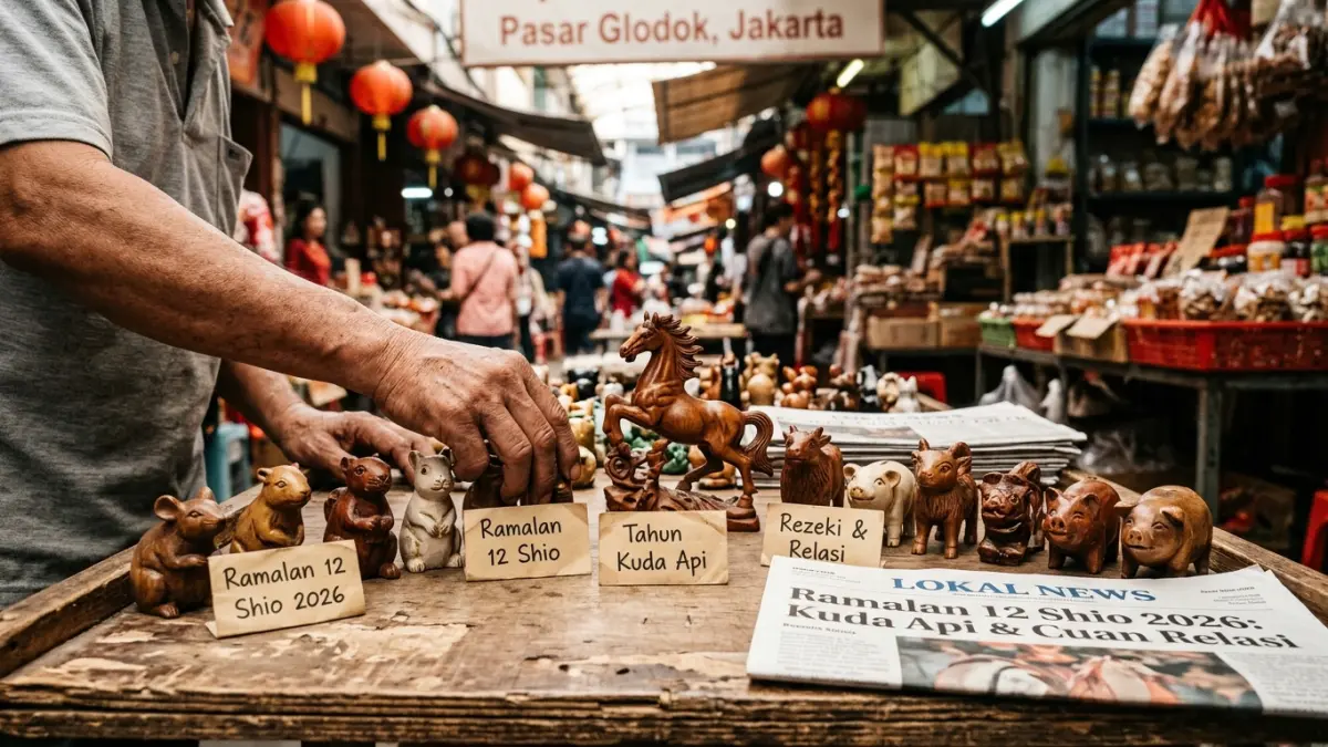 Ramalan 12 Shio 2026 membahas peluang rezeki dan strategi finansial tiap shio di tahun Kuda Api, dari Tikus hingga Babi. (Gemini AI)
