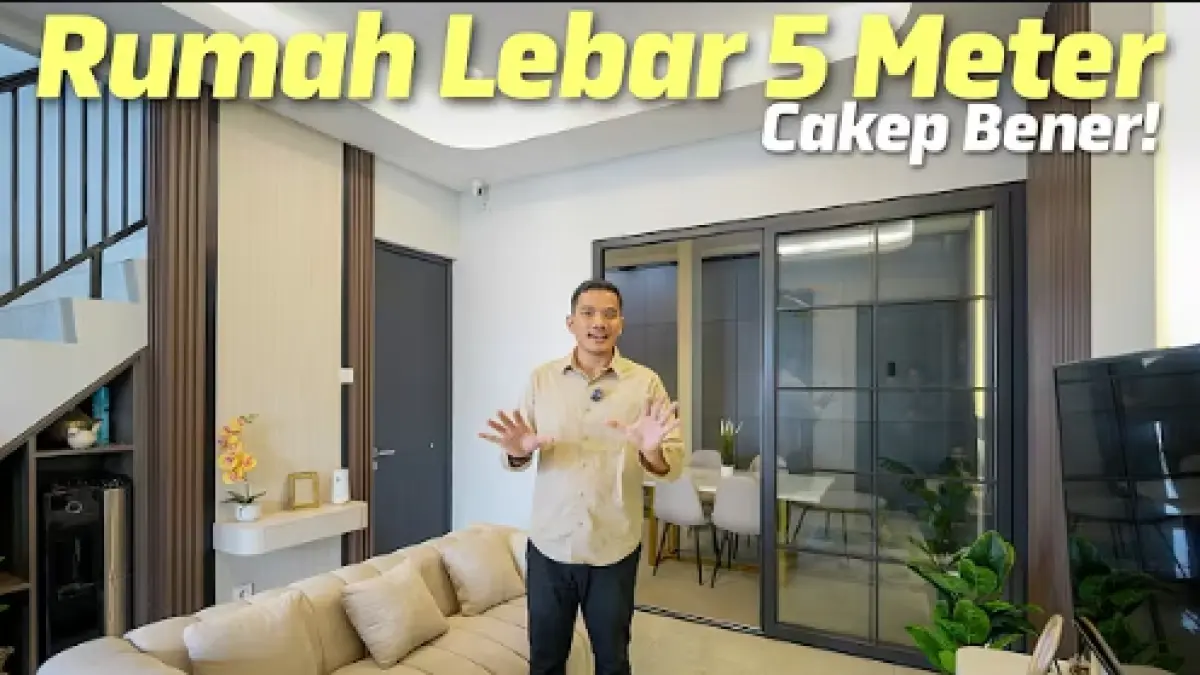 Rumah 5x12 di Bekasi ini dijual Rp1,16 miliar dengan desain klasik modern, dua lantai, tiga kamar, dan konsep ruang yang terasa lapang.