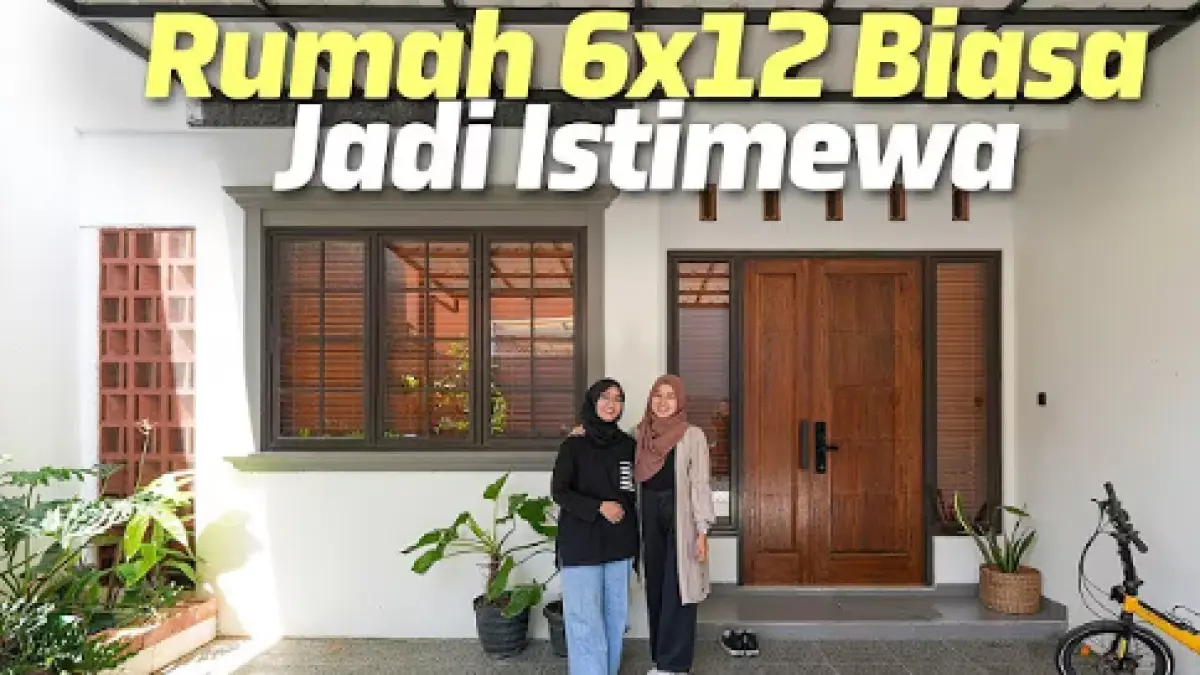 Rumah developer 6 meter milik Ririn diubah dengan layout custom, konsep Jepang, furnitur multifungsi, taman, dan storage untuk memaksimalkan ruang.