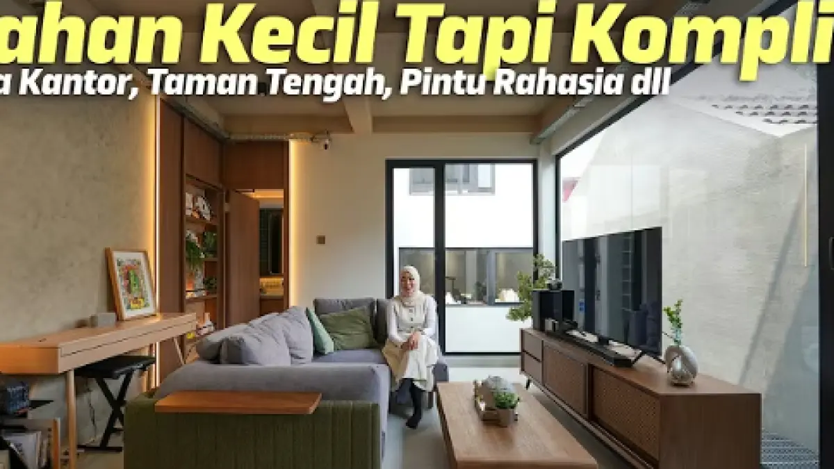 Rumah lebar 6x15 ini disulap menjadi hunian tiga lantai dengan inner court, studio arsitek, dan desain tropis yang tetap menjaga privasi.