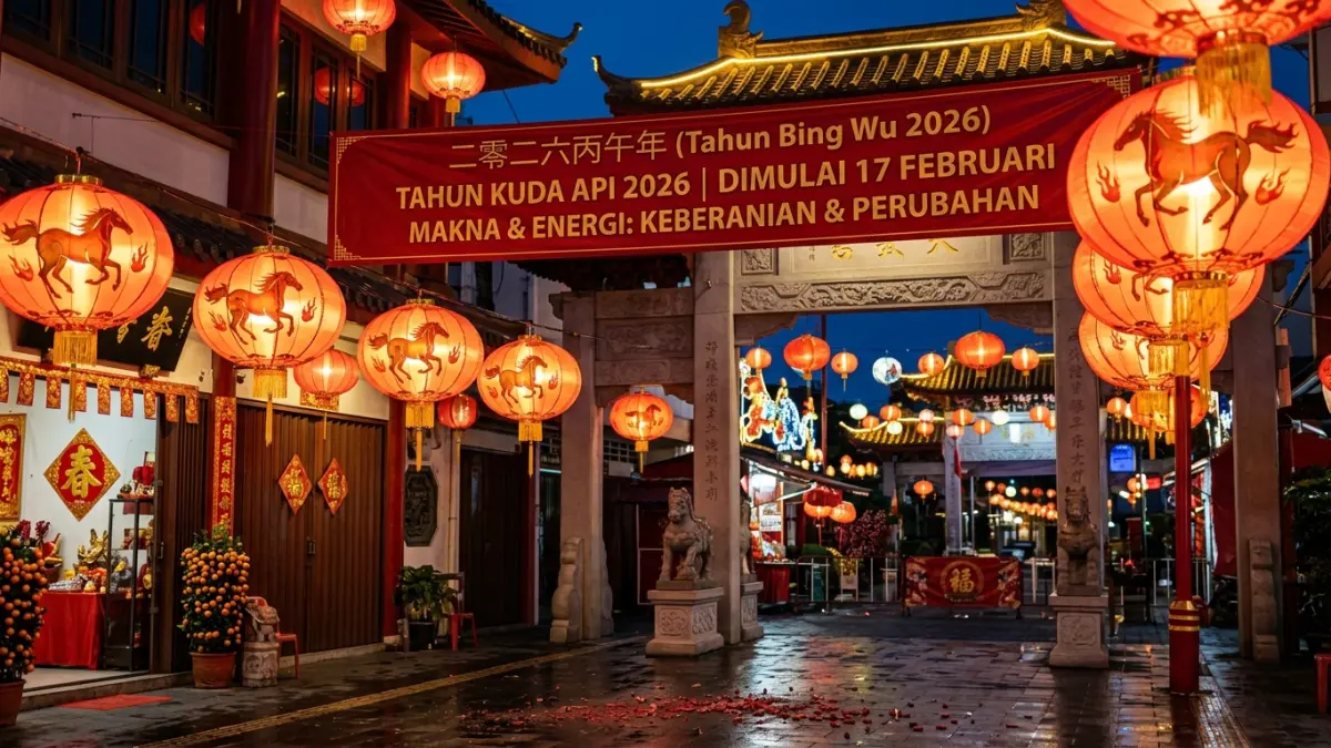 Tahun Kuda Api 2026 dimulai 17 Februari. Simak makna, karakter energi, serta shio yang disebut selaras dan berseberangan dengan Kuda. (Gemini AI).