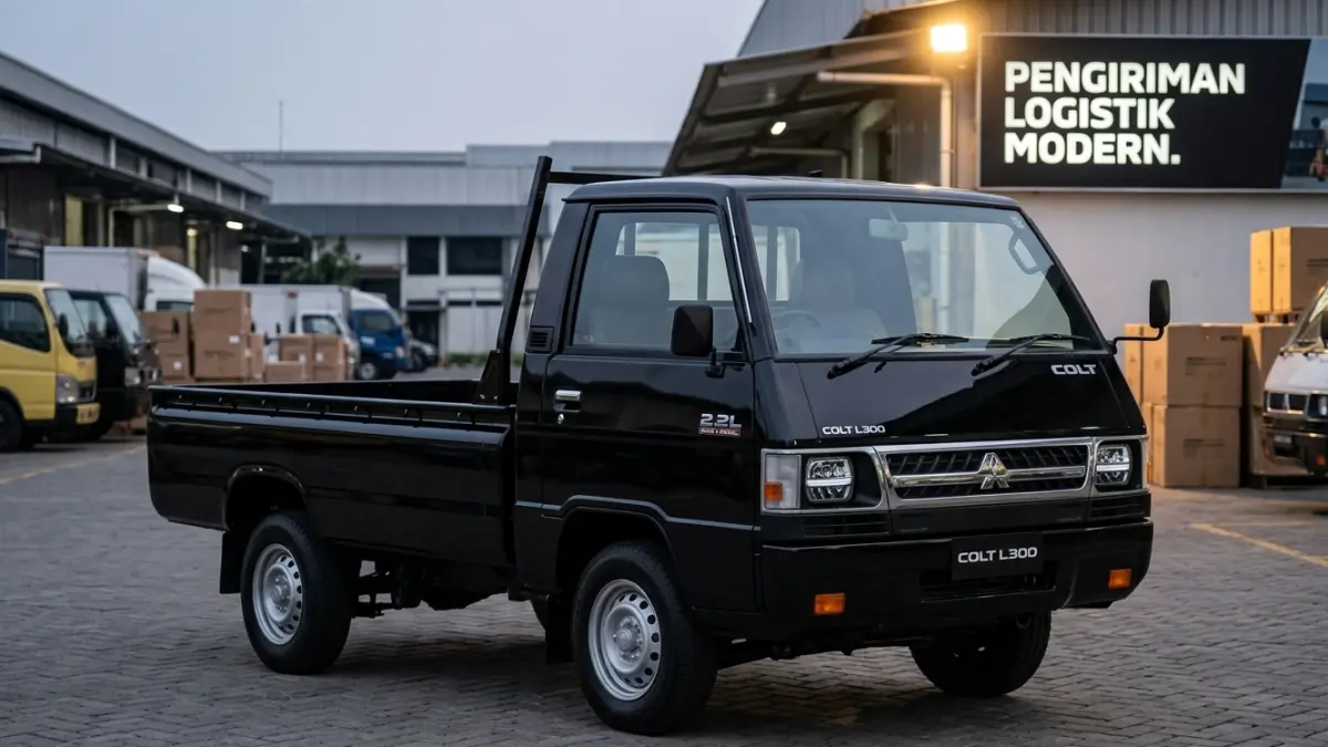 Mitsubishi L300 2026 hadir dengan desain lebih modern, mesin diesel 2.2L Euro 4, tenaga 99 PS, dan torsi 200 Nm. (Gemini AI)