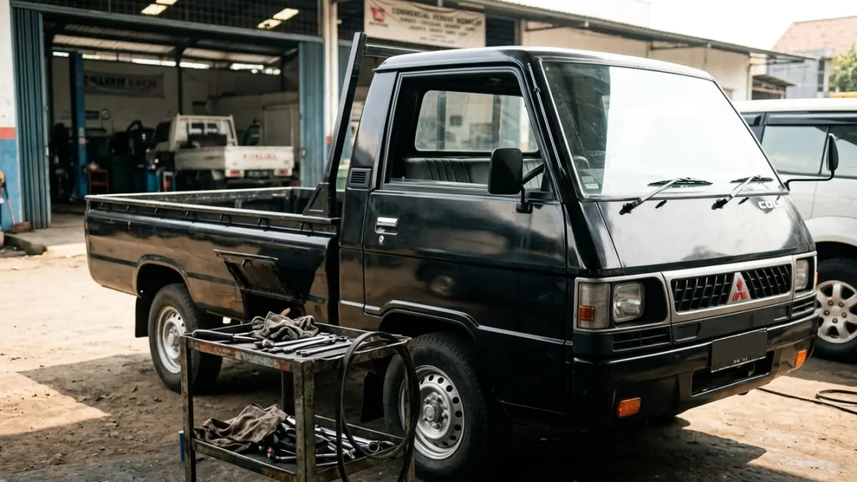 Mitsubishi L300 disebut sebagai “rajanya Mitsubishi” dengan mesin 2.300 cc, kapasitas angkut hingga 2 ton, dan cicilan mulai Rp2,8 juta. (Youtube. com)