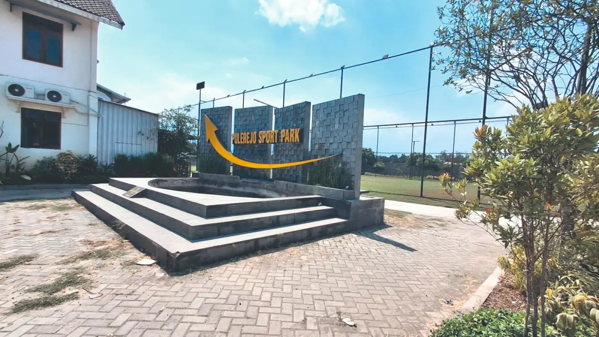 Pulerejo Sport Park yang menjadi venue Bahlil Mini Soccer Asyik Menuju Puncak 2026 zona Tulungagung.(DEVRAT RAMANDA/RATU)