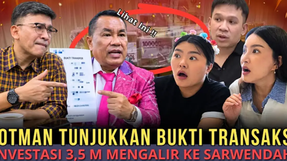 Ruben Onsu kembali disorot terkait kasus investasi Rp3,5 miliar. Video menyebut Hotman Paris memegang bukti mutasi rekening dan nota transfer.