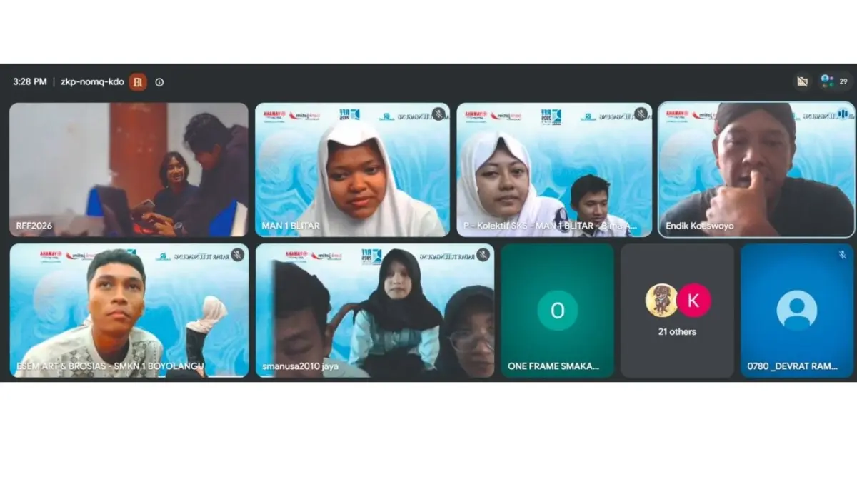 Suasana TM RFF 2026 yang digelar secara daring, Kamis (27/8/2026).