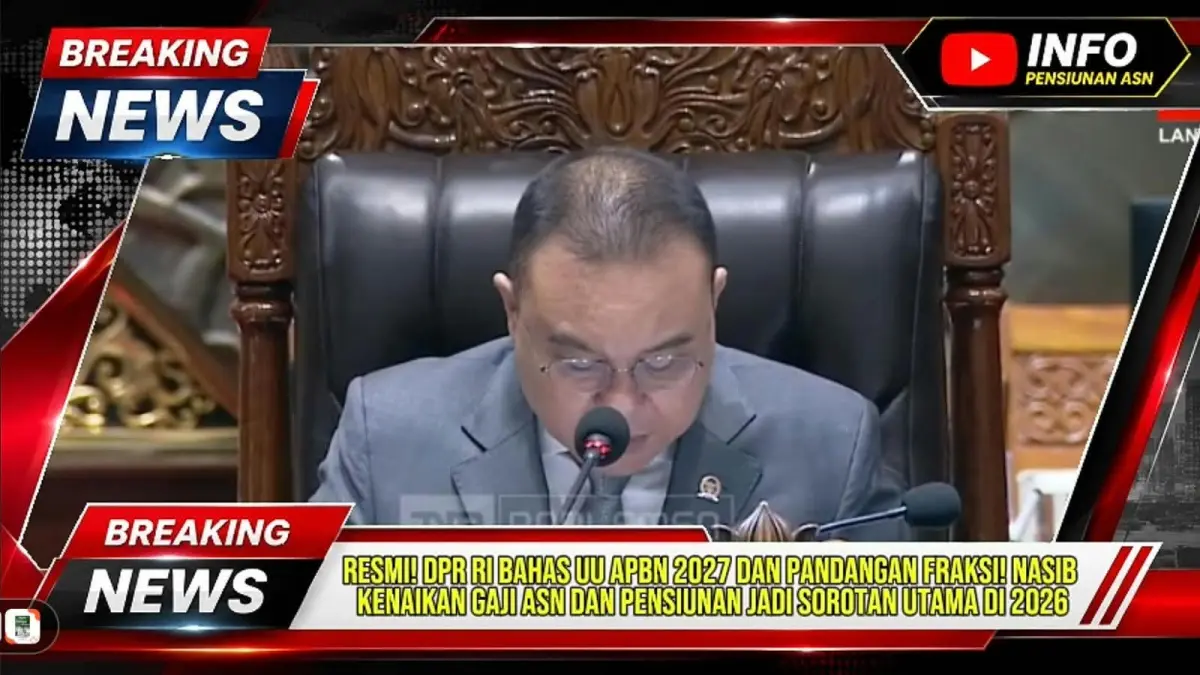 Sejumlah fraksi DPR RI menyampaikan pemandangan umum terhadap RAPBN 2027 dalam rapat paripurna DPR RI. Pembahasan menyoroti target pertumbuhan ekonomi, penerimaan negara, belanja, dan kesejahteraan masyarakat.