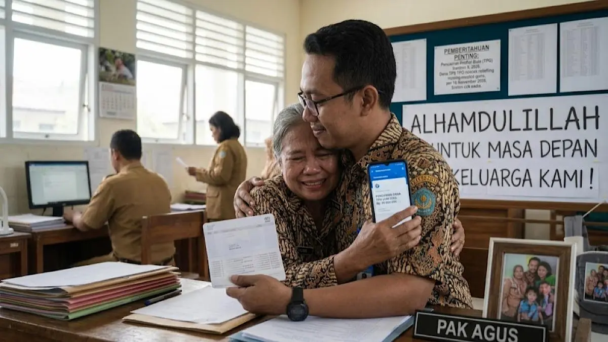 TPG Juli dan Agustus 2026 dilaporkan mulai cair bertahap. Guru non-ASN dan PPPK paruh waktu diminta rutin cek rekening.(gemini AI)