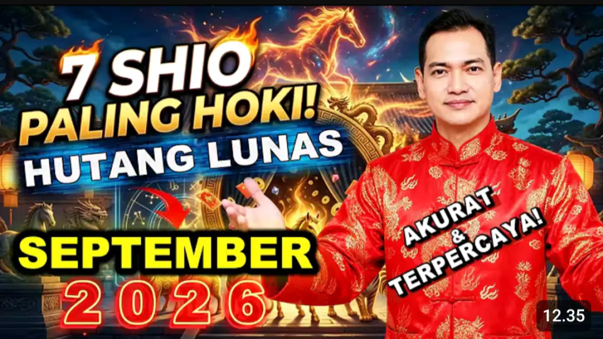 7 shio paling beruntung September 2026 disebut berpeluang mendapat rezeki, perkembangan karier, bisnis, dan asmara, dengan Kuda di posisi teratas.