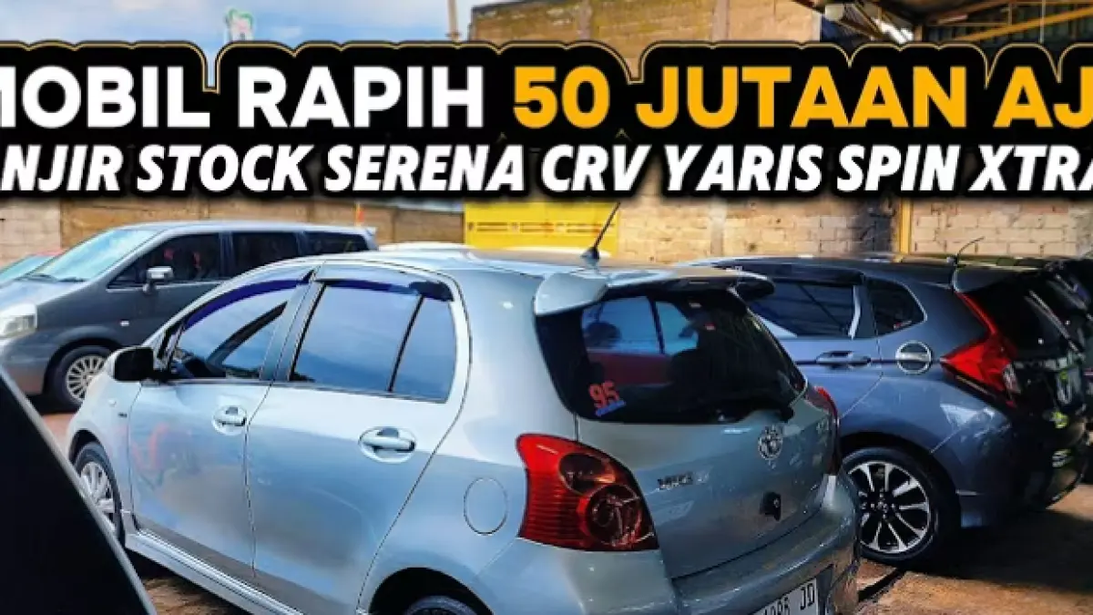 Cek obral stok mobil bekas murah di Mandiri Mobil Cibinong Bogor. Tersedia Chevrolet Spin KM 5 ribu, Jazz, Brio, hingga Pajero Dakar.