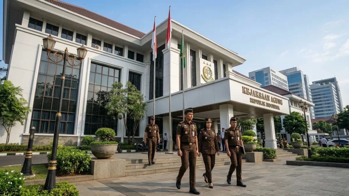 Kejaksaan sebagai pengacara negara berperan mengawal aset, memberi pertimbangan hukum, dan memastikan kebijakan pemerintah sesuai aturan.(ILUSTRASI AI)