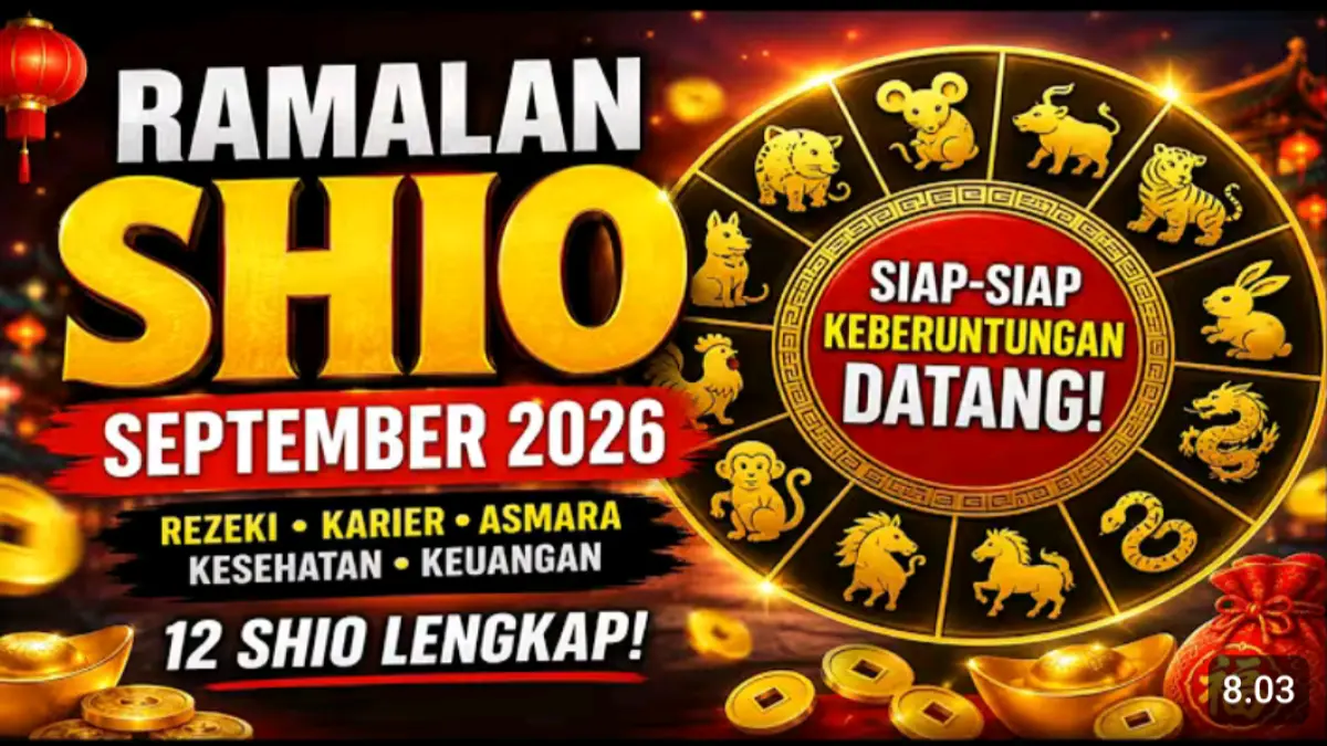 Ramalan Shio September 2026 memuat peluang karier, rezeki, asmara, dan kesehatan, sekaligus peringatan bagi shio yang perlu lebih waspada.