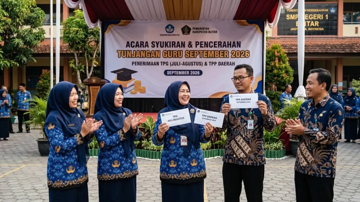 TPG Agustus 2026 disebut mulai cair Minggu untuk sejumlah guru non-ASN. Guru ASN belum terpantau dan pencairan masih terus ditelusuri.