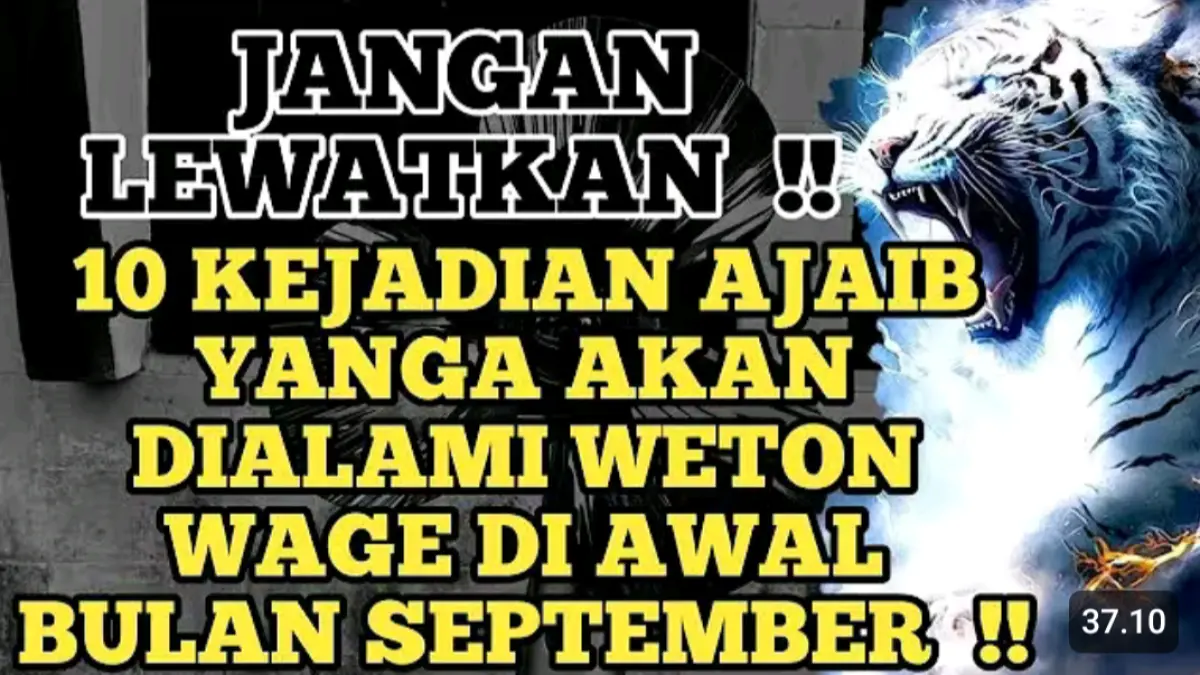 Weton Wage September 2026 disebut membawa 10 kejadian tak terduga, mulai dari rezeki mendadak, pertemuan masa lalu, intuisi tajam, asmara, hingga peluang baru