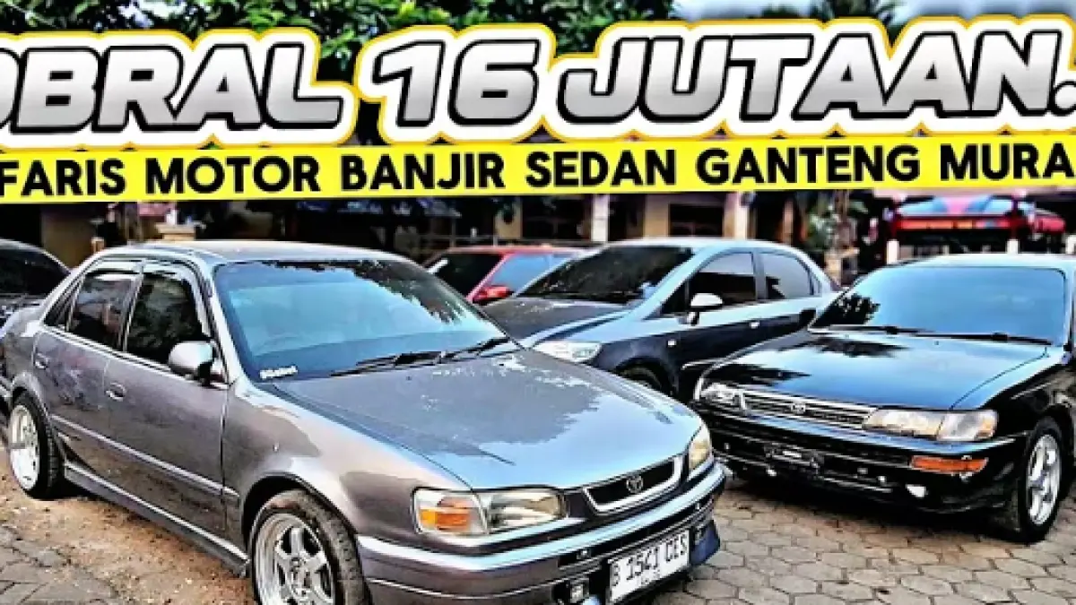 Cek daftar harga mobil bekas Alparis Motor Tangerang. Ada Kijang Super, Soluna, Lancer SL, hingga Honda City dengan sistem pembayaran tunai.