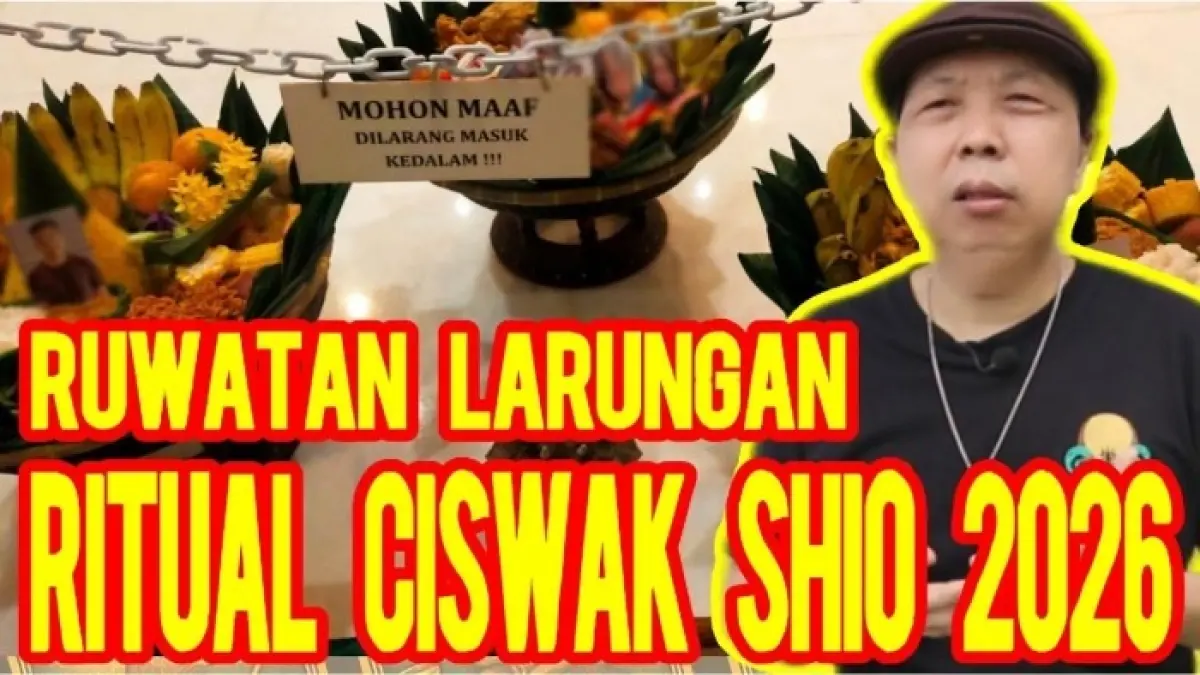 Ritual ruatan larungan shio 2026 Master Ong telah selesai setelah berlangsung empat bulan. Simak makna dan rangkaian ritual tersebut.