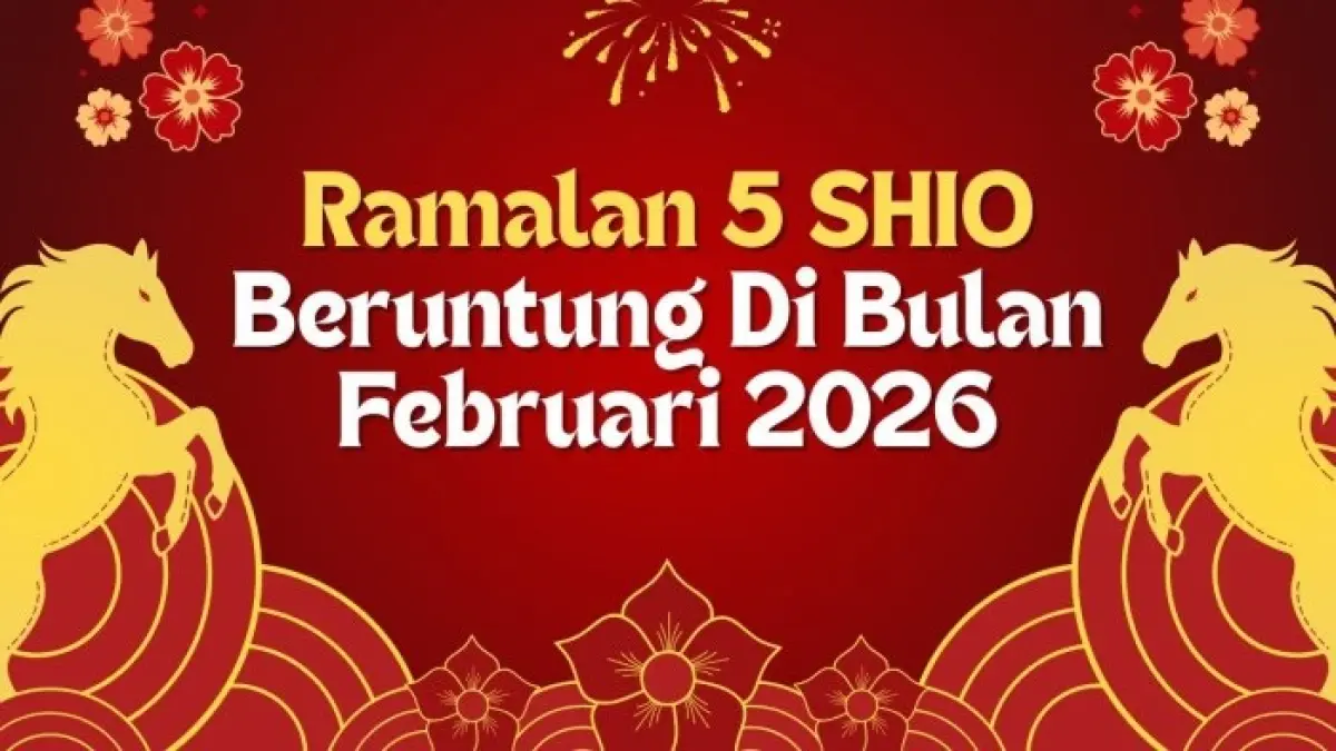 Shio paling beruntung Februari 2026 menempatkan Kuda di urutan pertama, disusul Kerbau, Tikus, Naga, dan Ayam.