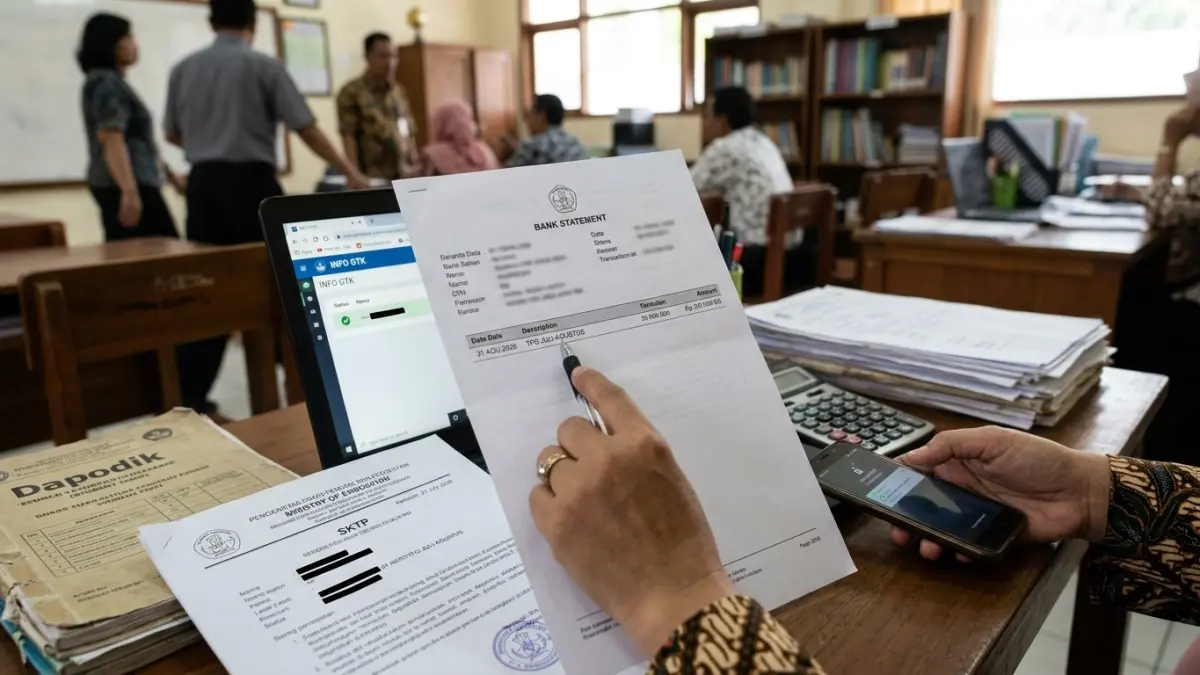 TPG Juli Agustus 2026 disebut cair bersamaan pada 31 Agustus. Guru diminta cek rekening dan memantau status SKTP di Info GTK. (Gemini AI)