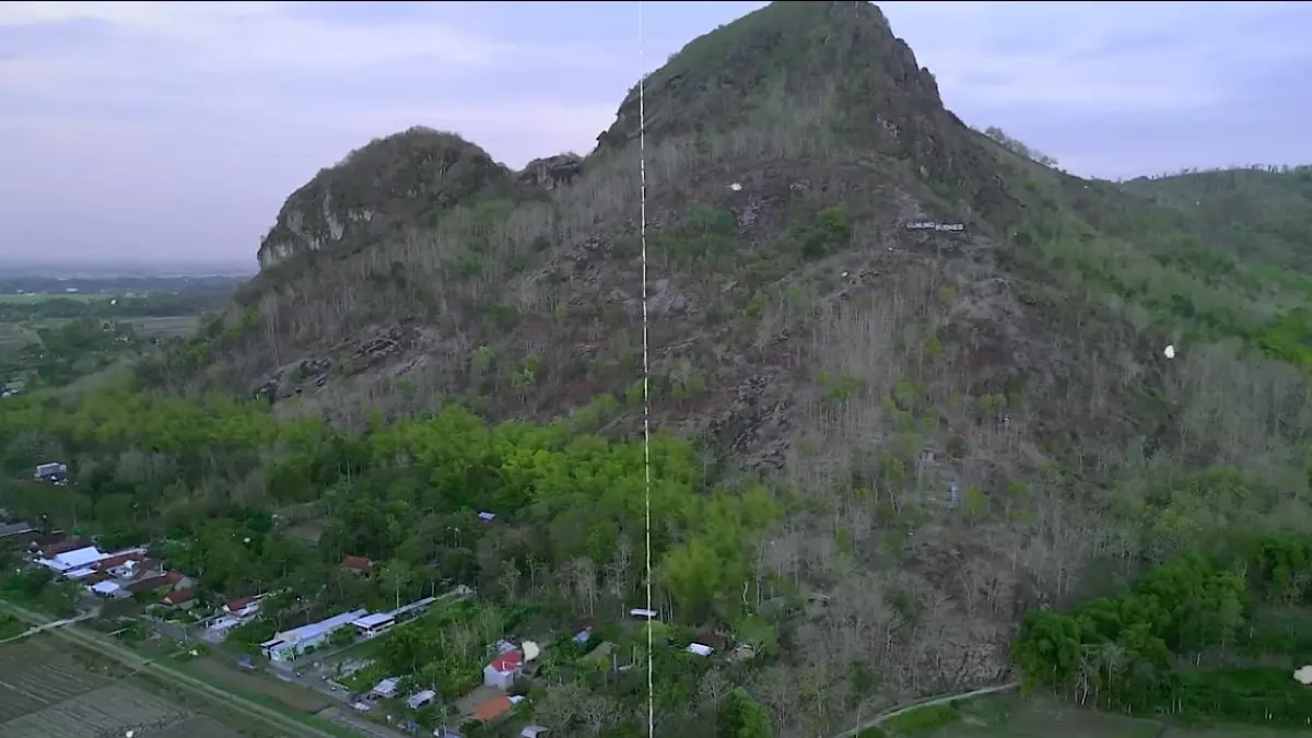 Gunung Budheg Tulungagung dirawat Agus Utomo sejak 2003. Vegetasi yang disebut hanya 10 persen kini diklaim mencapai 90 persen.(sc youtube)