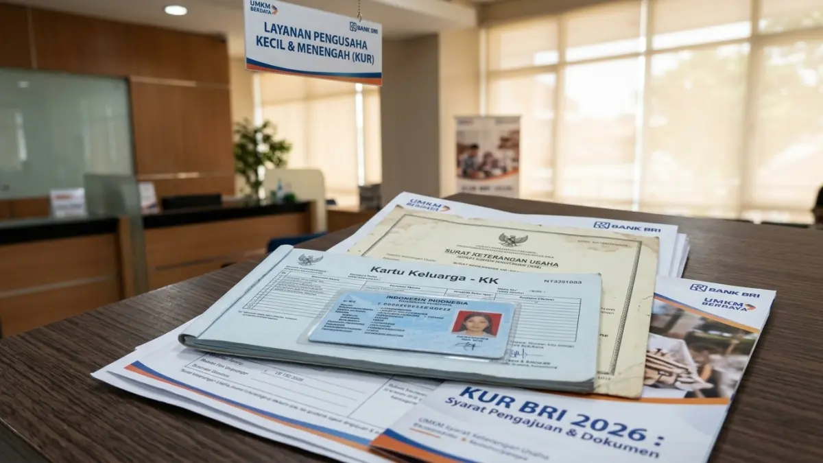 KUR BRI 2026 disebut masih memiliki syarat yang tidak jauh berbeda. Simak dokumen dan ketentuan yang perlu disiapkan calon debitur. (Gemini AI)