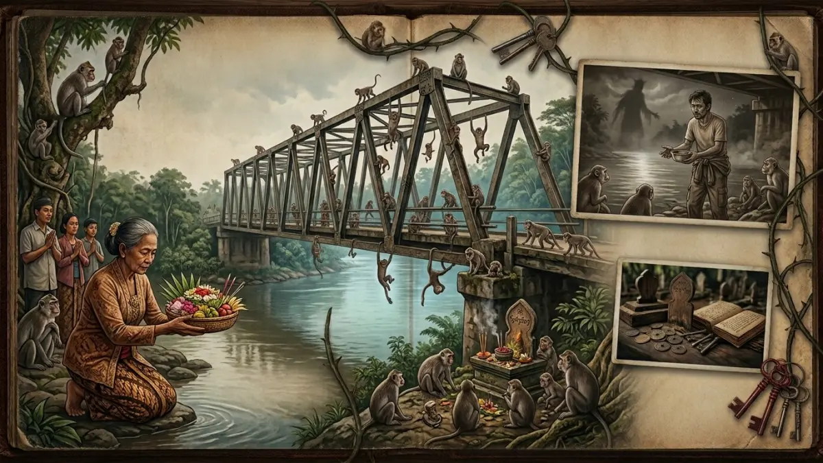 Pesugihan Ngujang menjadi pengalaman Rio Raharjo, pengusaha bengkel asal Bengkulu yang mengaku menjalani ritual saat terlilit utang.(ILUSTRASI AI)
