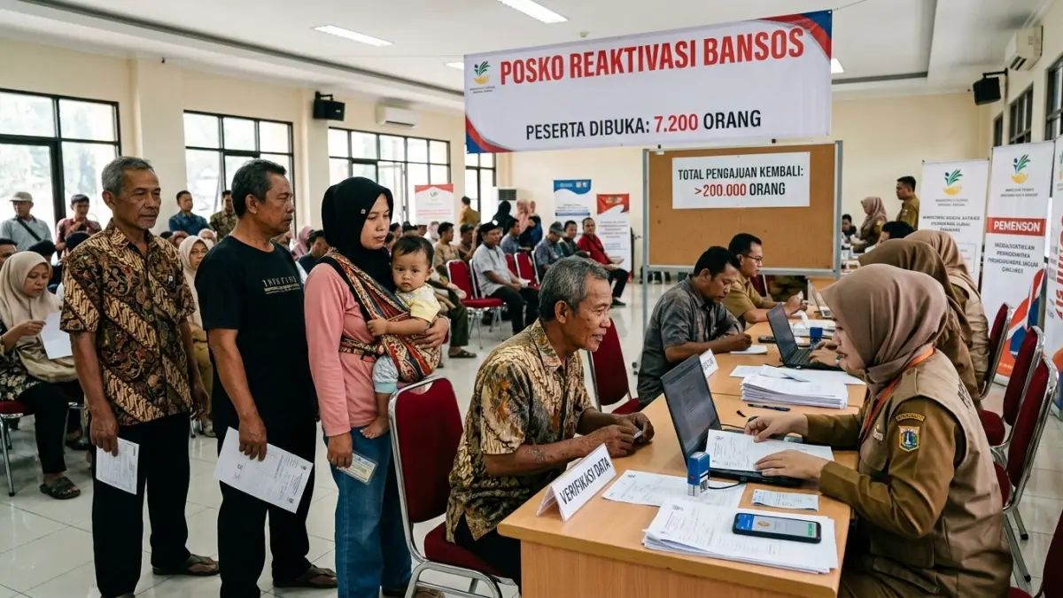 Reaktivasi bansos penerima judi online mulai dibuka untuk 7.200 orang setelah lebih dari 200.000 mengajukan permohonan bantuan kembali.(ILUSTRASI AI)
