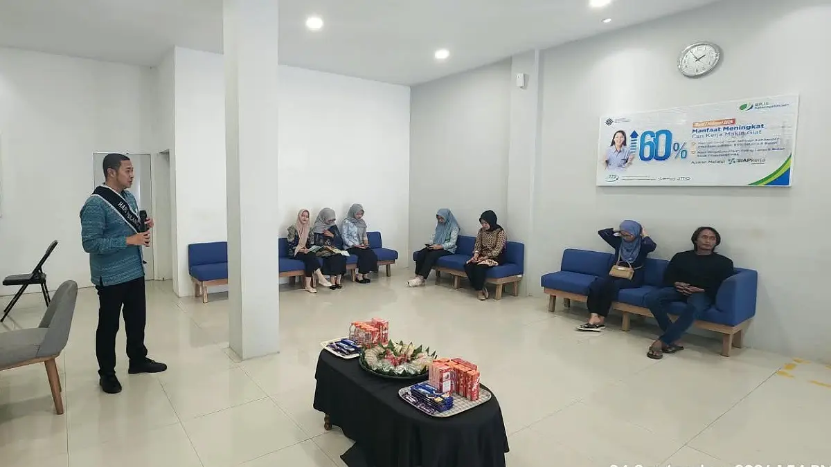 Suasana pelayanan di Kantor BPJS Ketenagakerjaan Cabang Trenggalek, Jumat (4/9/2026).(BPJS KETENAGAKERJAAN)
