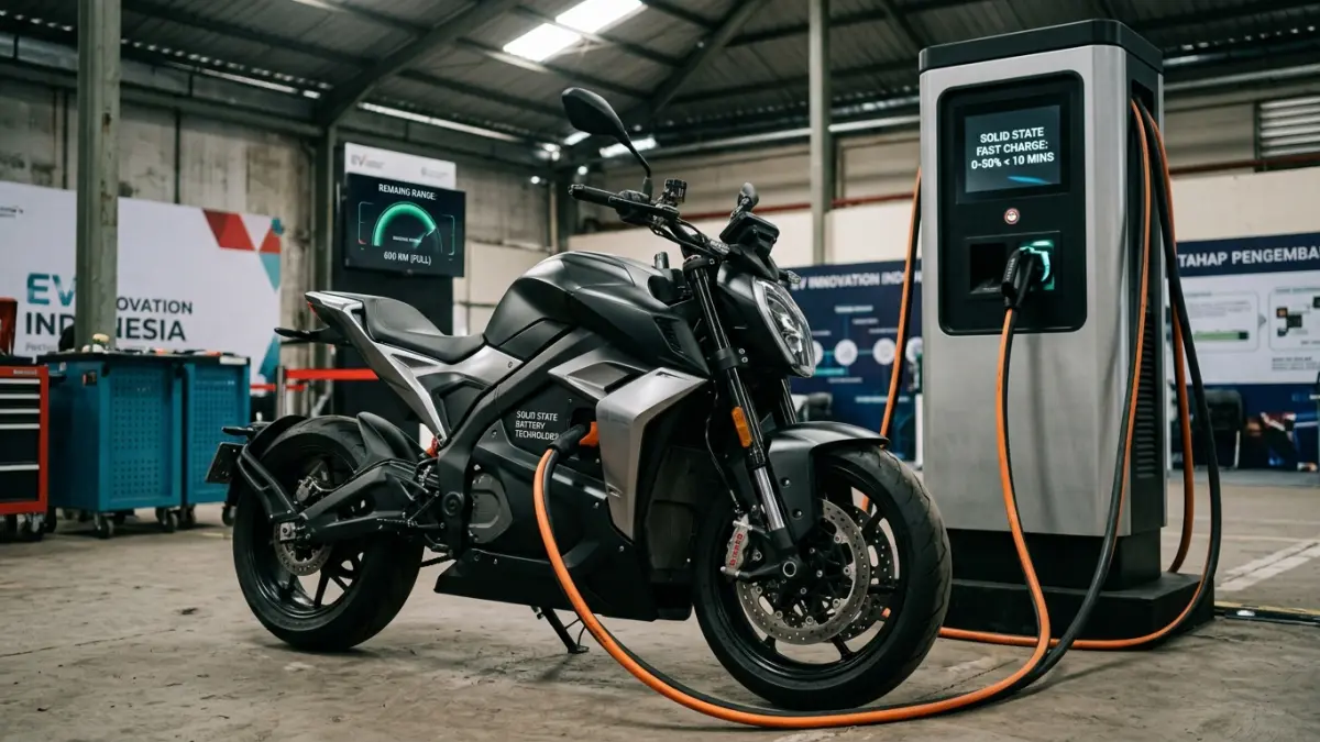 Motor listrik baterai solid state ini diklaim mampu menempuh 600 km dan mengisi 0-50 persen dalam kurang dari 10 menit. (Gemini AI)