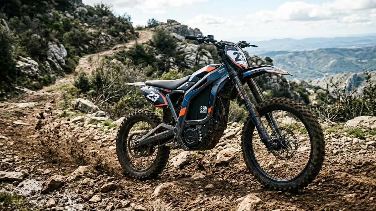 Motor listrik tercepat 2027 dalam daftar ini mampu mencapai 93 mph, dengan tenaga hingga 42 kW dan fitur canggih untuk off-road. (Gemini AI)