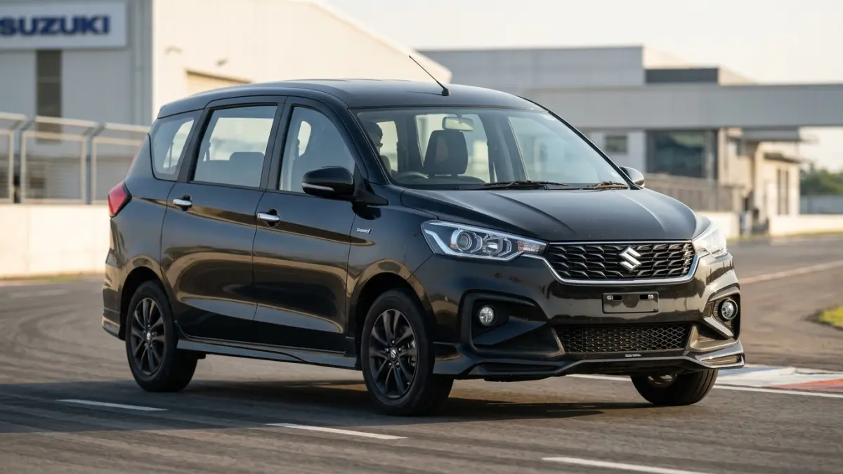  Suzuki ERTIGA Hybrid 2026 hadir dengan teknologi Smart Hybrid, kabin tujuh penumpang, fitur modern, dan sejumlah perangkat keselamatan. (Gemini AI)
