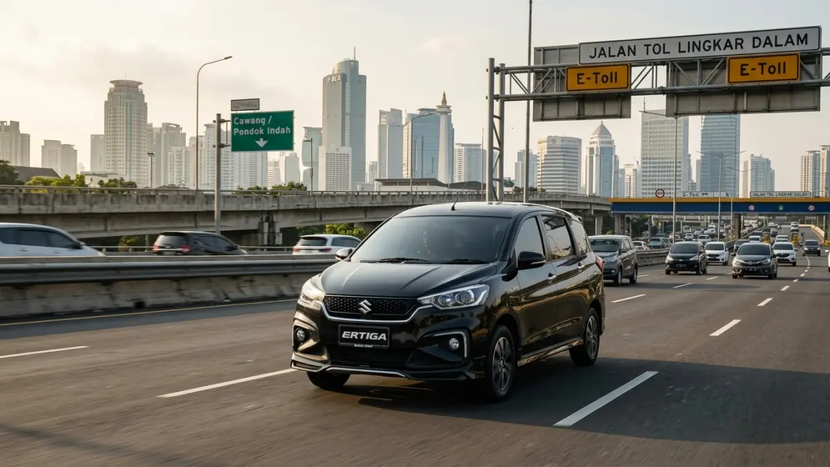Suzuki Ertiga Hybrid diuji di berbagai kondisi jalan dan mencatat konsumsi BBM sekitar 20 km per liter. (Gemini AI)