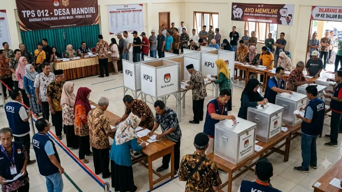 7 prinsip penataan dapil menentukan pembagian kursi DPRD. Simak mengapa jumlah penduduk bukan satu-satunya dasar.(ILUSTRASI AI)