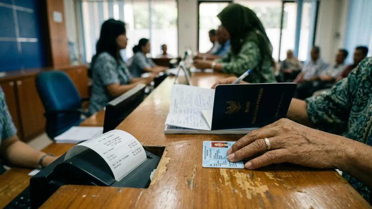 Gaji pensiunan PNS 2026 disebut mendapat tunjangan tambahan mulai September. Simak kisaran gaji dan tunjangan berdasarkan golongan. (Gemini AI)