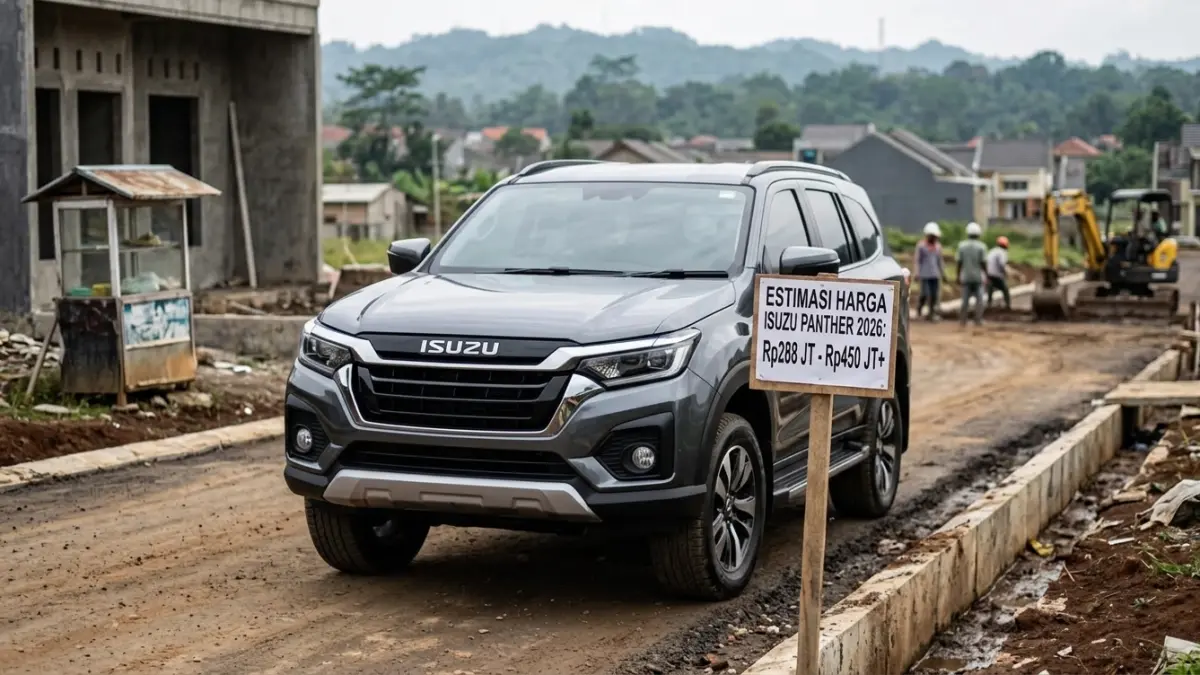 Isuzu Panther 2026 disebut hadir dengan mesin diesel turbo dan fitur modern. Harga diperkirakan mulai Rp288 juta hingga Rp450 juta.. (Gemini AI)