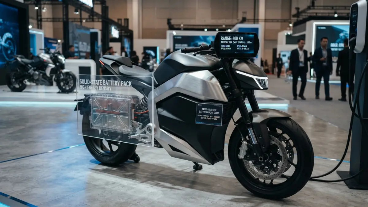 Motor listrik baterai solid state ini diklaim mampu menempuh 600 km dan mengisi daya 0-50 persen dalam kurang dari 10 menit. (Gemini AI)