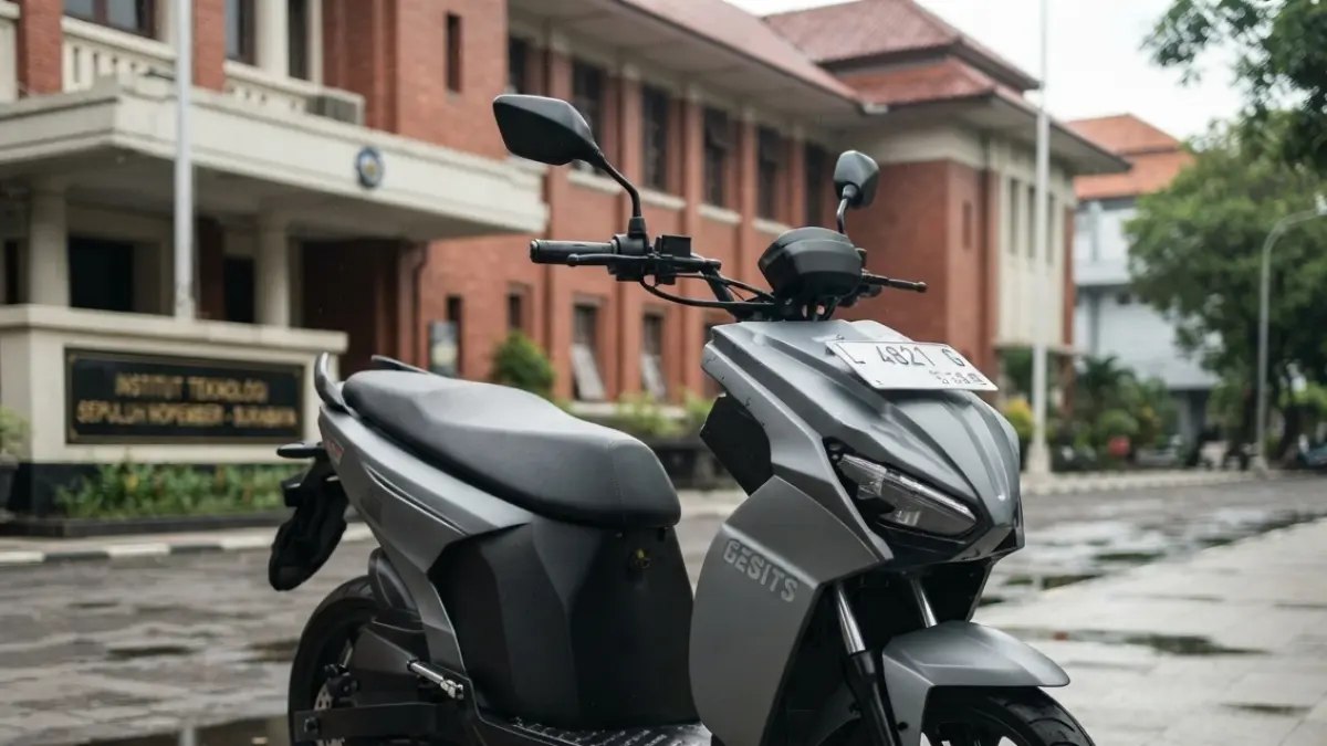 Gesits menjadi pionir motor listrik Indonesia sejak 2015, dari kolaborasi ITS hingga ekspor, subsidi pemerintah, dan hadirnya model terbaru. (Gemini AI)