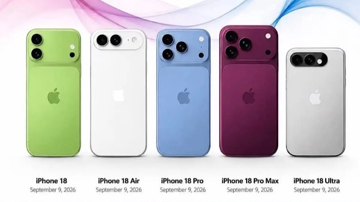 iPhone 18 dikabarkan meluncur dengan perubahan jadwal, sementara Apple disebut menyiapkan iPhone 20 dengan desain besar pada 2027.(pinterest)