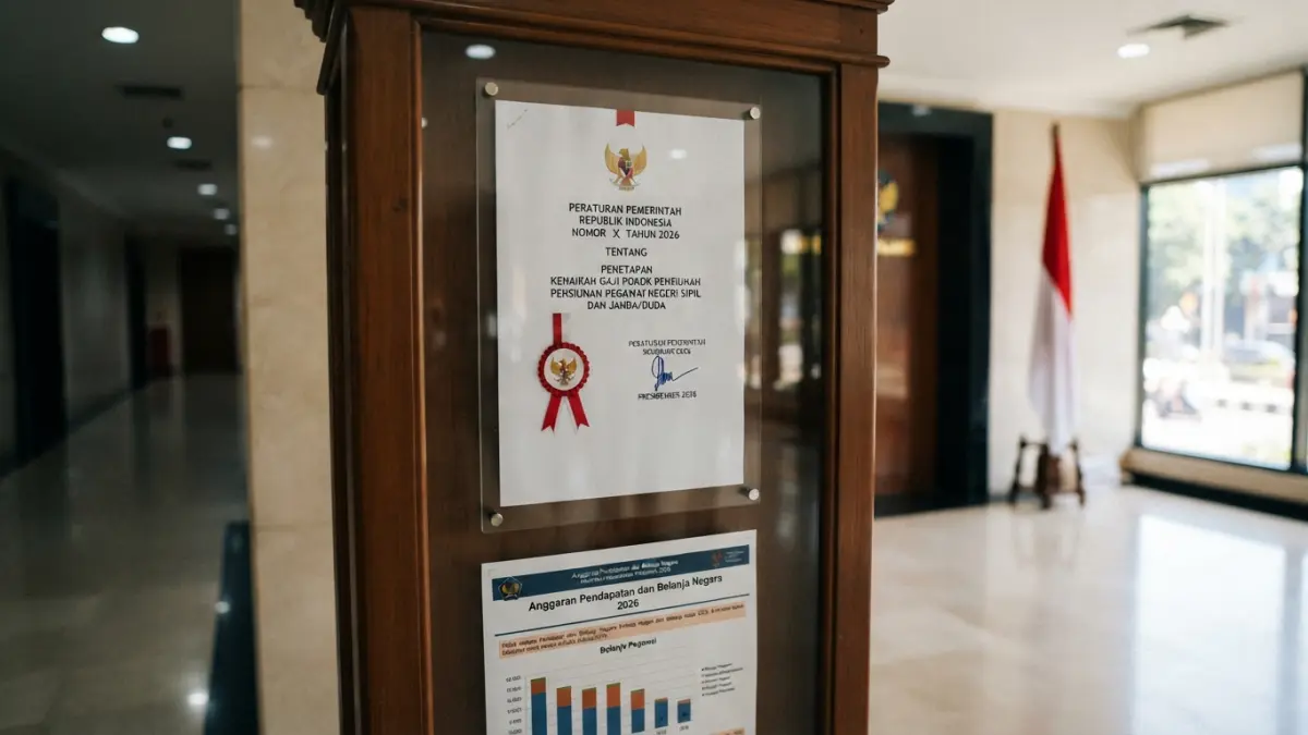 Dua dasar kenaikan gaji pensiunan 2026 dibahas, mulai kemampuan keuangan negara hingga penerbitan regulasi resmi pemerintah. (Gemini AI)