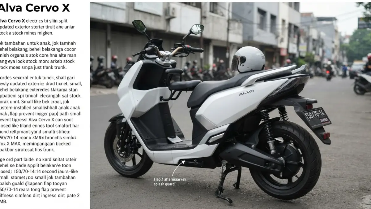 Alva Cervo X dipakai harian selama 2 minggu dan menempuh 353 km. Simak jarak tempuh nyata, fitur, serta kekurangannya. (Gemini AI)