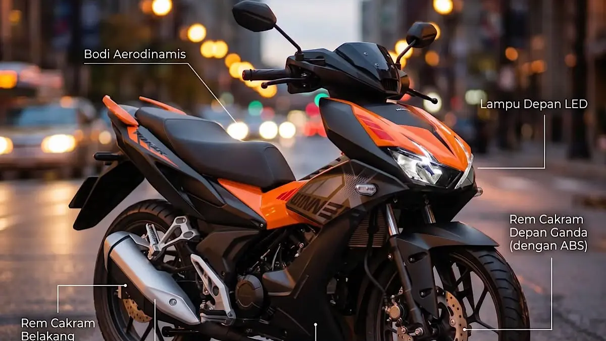 Honda Winner Air terbaru meluncur di Vietnam dengan desain agresif mirip motor sport Honda. Harganya sekitar Rp29 juta hingga Rp32 juta.(pinterest)