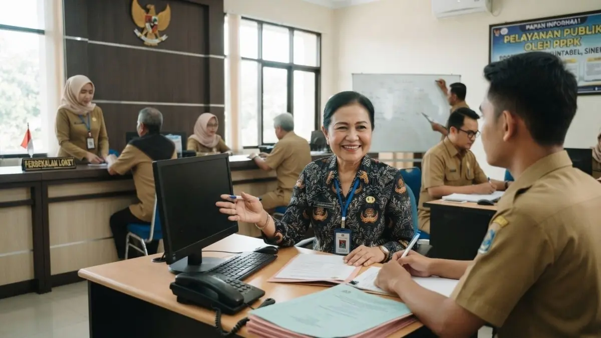 Anggaran gaji PPPK bisa berubah jika status dan sumber pembiayaannya dialihkan. Simak kaitannya dengan APBD dan belanja pegawai.(ILUSTRASI AI)