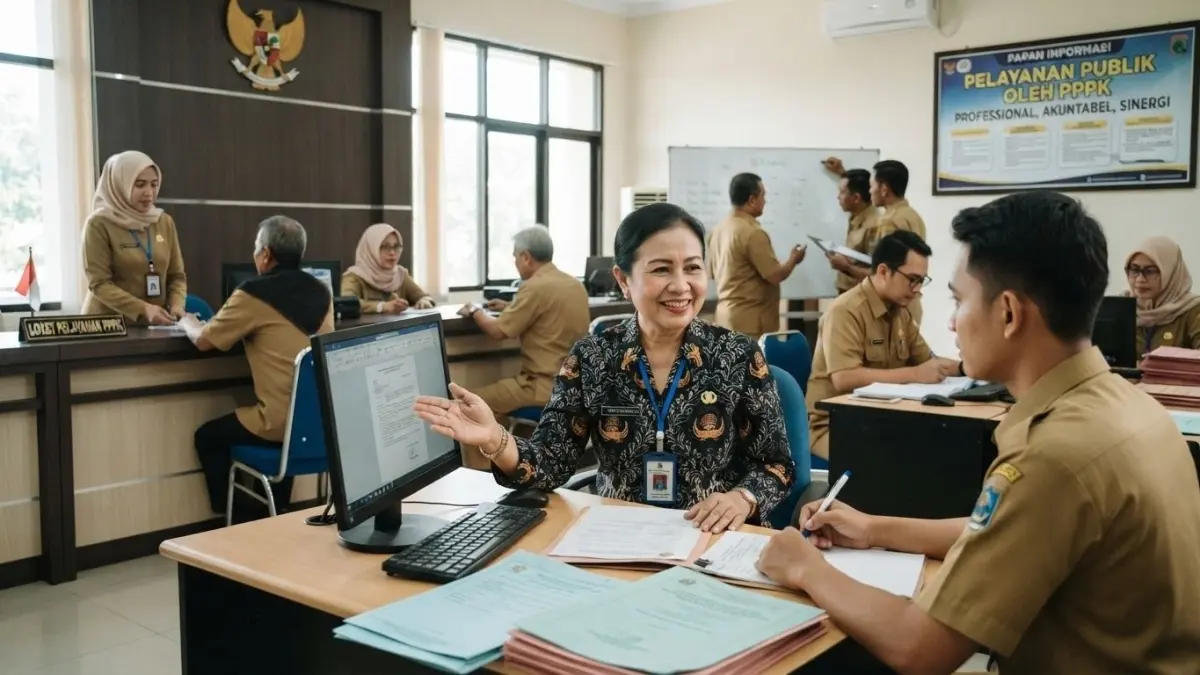 Bagaimana anggaran gaji PPPK dihitung? Simak dasar perhitungan jumlah pegawai, kebutuhan belanja, dan sumber pembiayaannya.(ILUSTRASI AI)