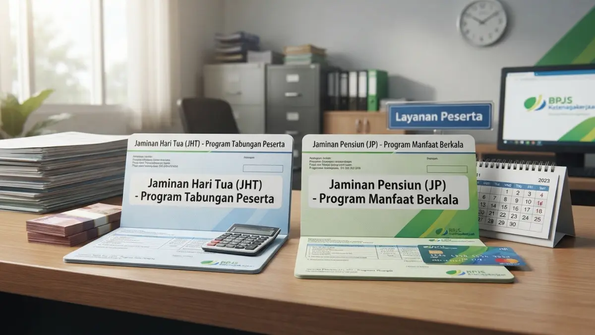 Perbedaan JHT dan JP, JHT BPJS Ketenagakerjaan, Jaminan Pensiun, BPJS Ketenagakerjaan, Iuran JHT dan JP (Gemini AI)