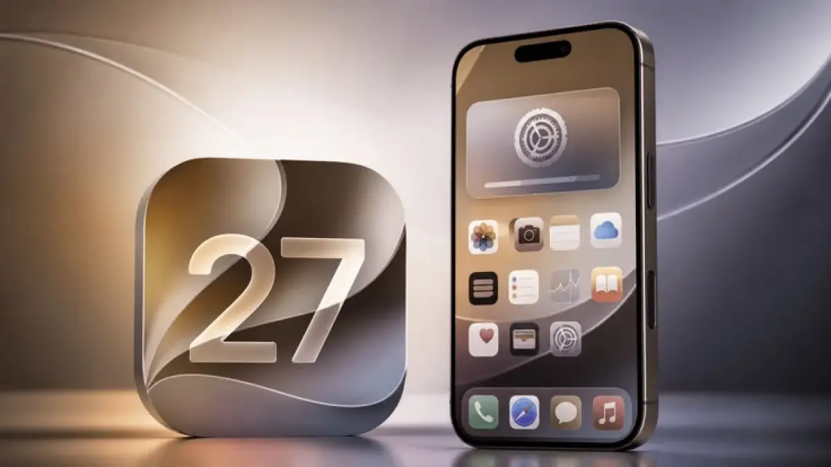 Fitur baru iOS 27 mencakup Siri AI, Liquid Glass, edit foto, Wallet, Shortcuts, dan pengaturan volume yang lebih fleksibel.(PINTEREST)