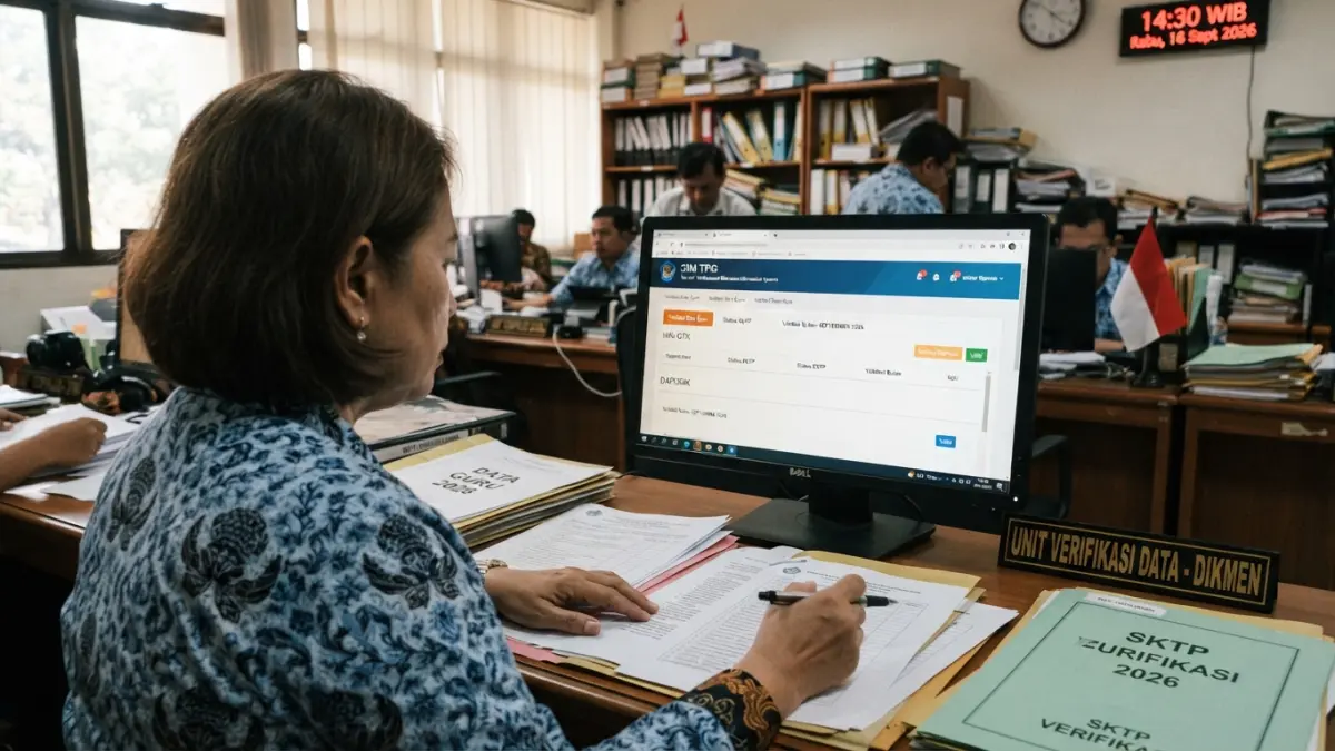 TPG September 2026 disebut tetap berjalan meski Menteri Keuangan berganti. Guru diminta memastikan data Dapodik siap divalidasi. (Gemini AI)