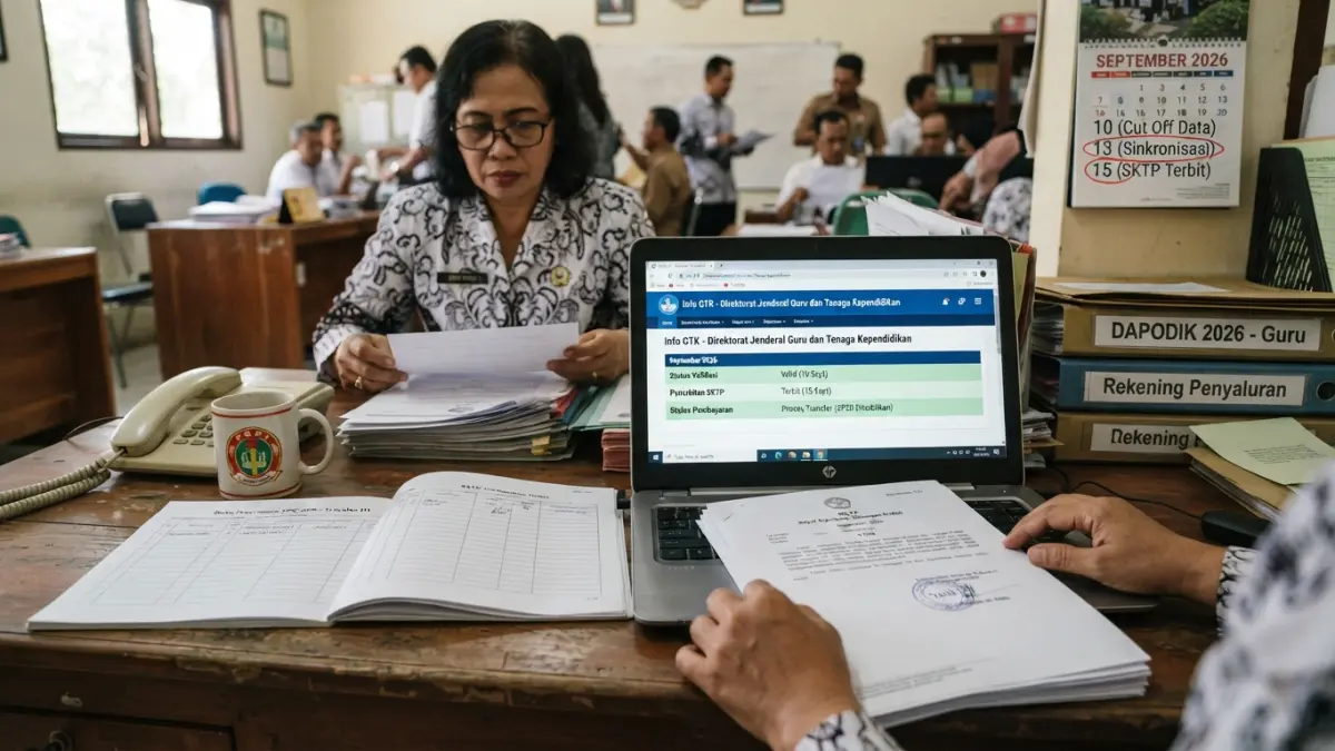 TPG September 2026 masih melalui tahapan validasi dan penyaluran. Simak alur SKTP, kendala data, rekening, hingga proses pencairan. (Gemini AI)