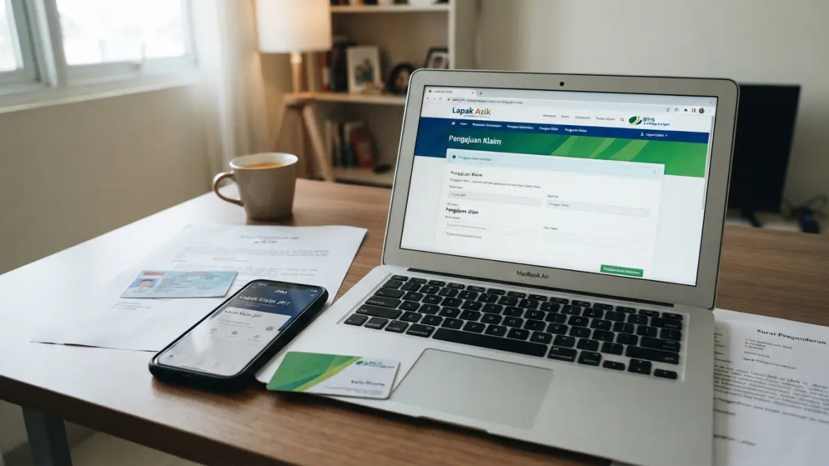 Cara mencairkan JHT online via Lapak Asik untuk saldo di atas Rp15 juta, mulai pengajuan, unggah dokumen, video call hingga pembayaran. (Gemini AI)
