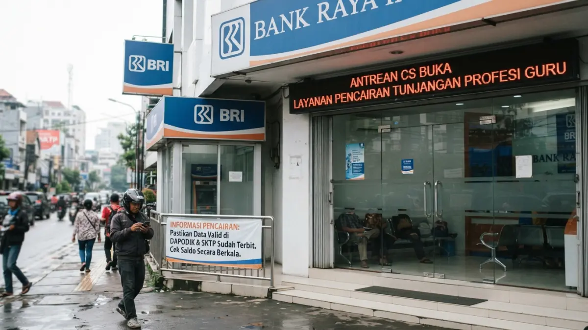 SKTP terbit tapi tunjangan belum cair? Pahami tahapan pencairan dari verifikasi pusat hingga dana masuk rekening guru. (Gemini AI)